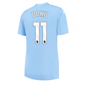 Manchester City Jeremy Doku #11 Hemmatröja Kvinnor 2023-24 Kortärmad